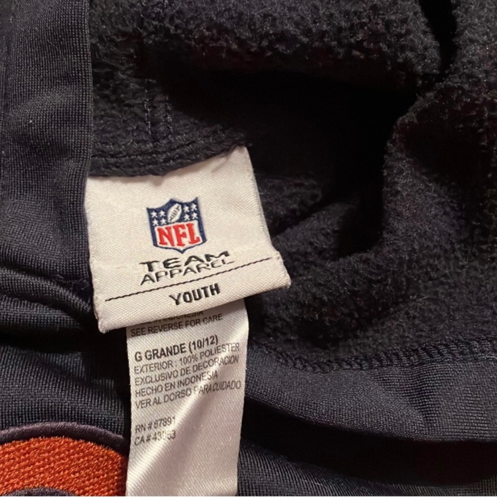 Denver Broncos NFL Hoodie Youth Size Large 10/12 - Picture 4 of 6